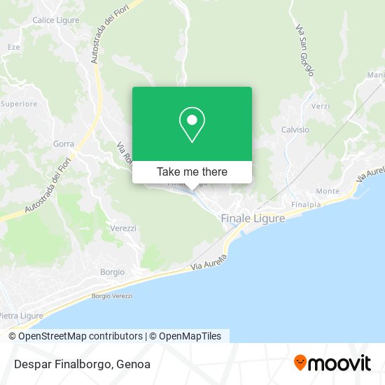 Despar Finalborgo map