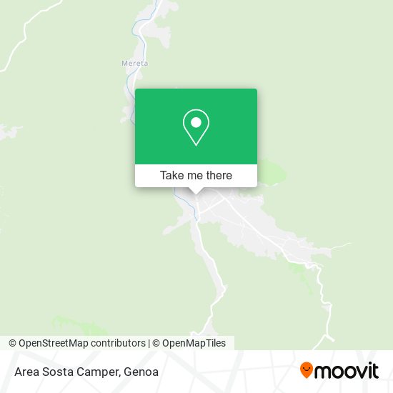 Area Sosta Camper map