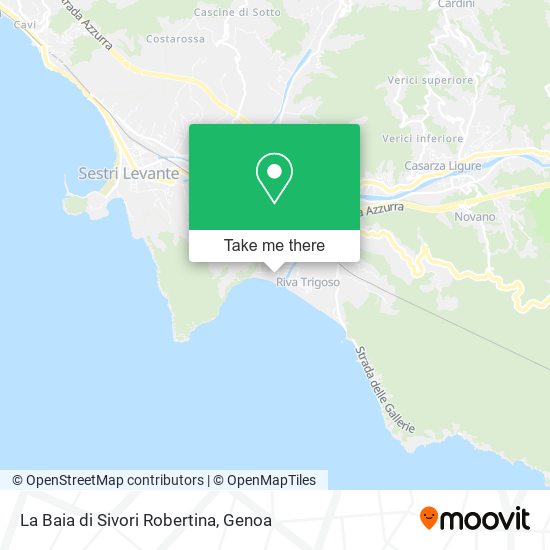 La Baia di Sivori Robertina map