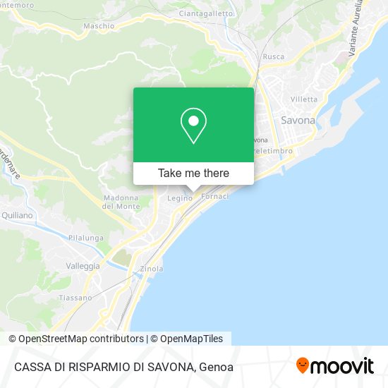 CASSA DI RISPARMIO DI SAVONA map