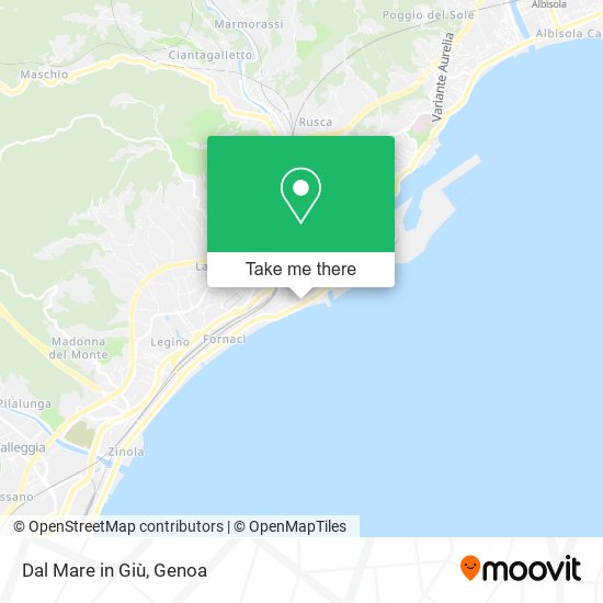 Dal Mare in Giù map