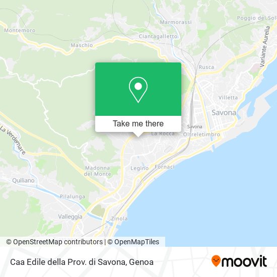 Caa Edile della Prov. di Savona map