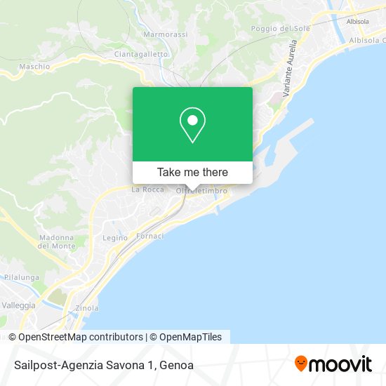 Sailpost-Agenzia Savona 1 map