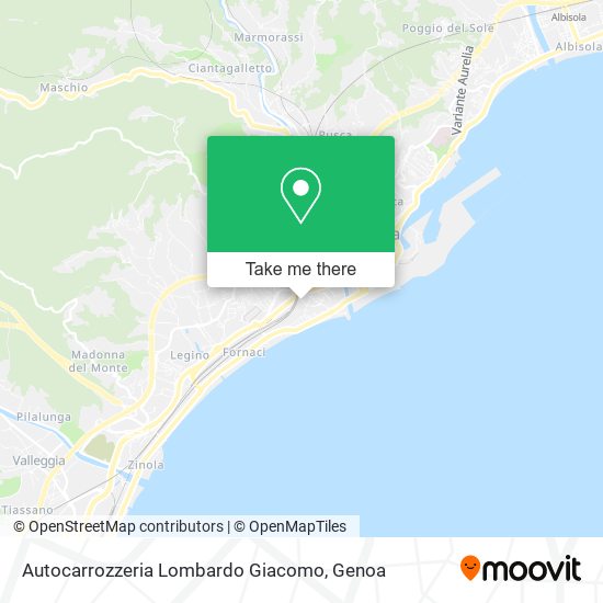 Autocarrozzeria Lombardo Giacomo map