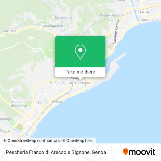 Pescheria Franco di Arecco e Bignone map