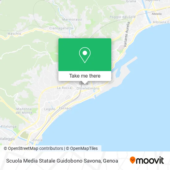 Scuola Media Statale Guidobono Savona map