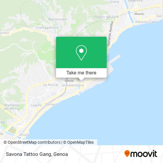 Savona Tattoo Gang map