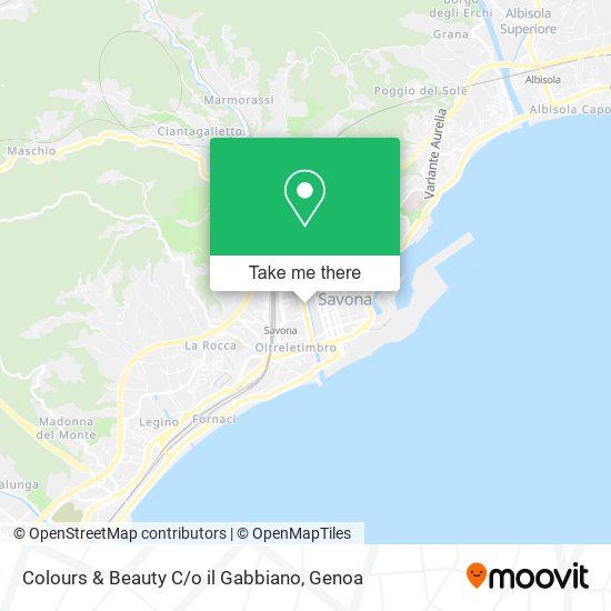 Colours & Beauty C / o il Gabbiano map