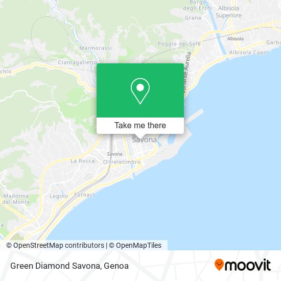 Green Diamond Savona map