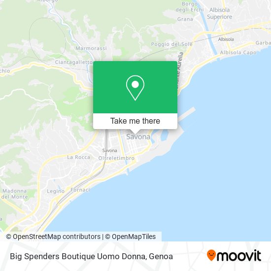 Big Spenders Boutique Uomo Donna map