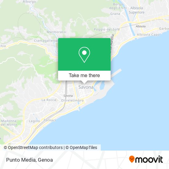 Punto Media map