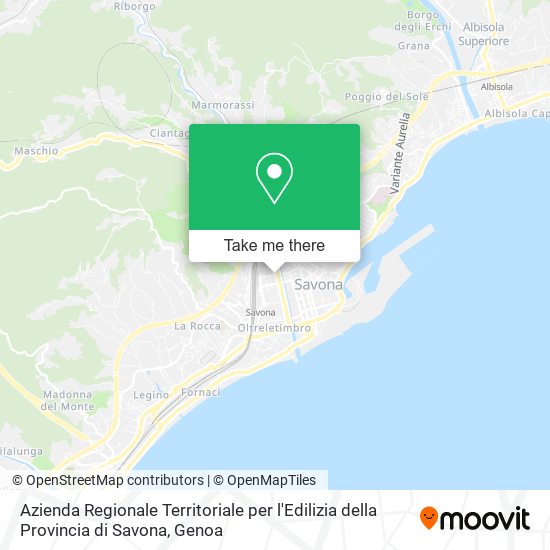 Azienda Regionale Territoriale per l'Edilizia della Provincia di Savona map