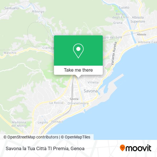 Savona la Tua Città TI Premia map