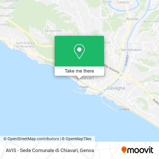 AVIS - Sede Comunale di Chiavari map