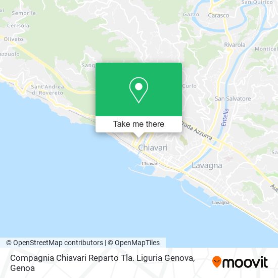 Compagnia Chiavari Reparto Tla. Liguria Genova map