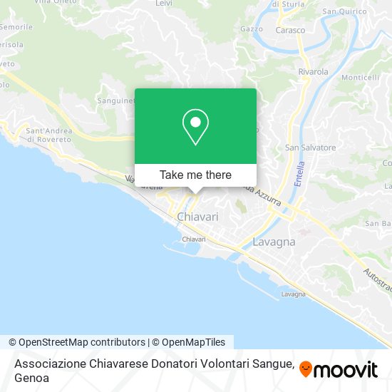 Associazione Chiavarese Donatori Volontari Sangue map