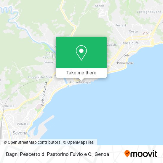 Bagni Pescetto di Pastorino Fulvio e C. map