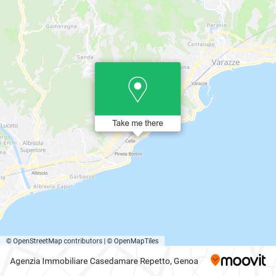 Agenzia Immobiliare Casedamare Repetto map