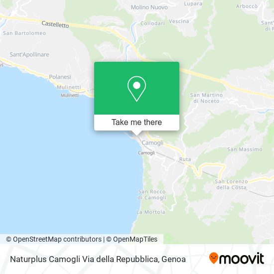 Naturplus Camogli Via della Repubblica map