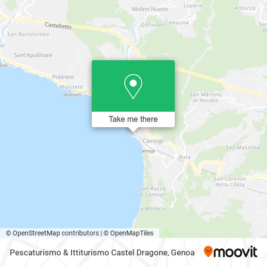 Pescaturismo & Ittiturismo Castel Dragone map