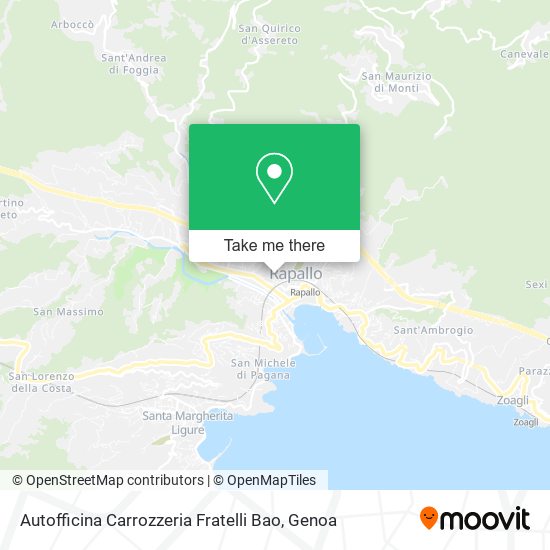 Autofficina Carrozzeria Fratelli Bao map