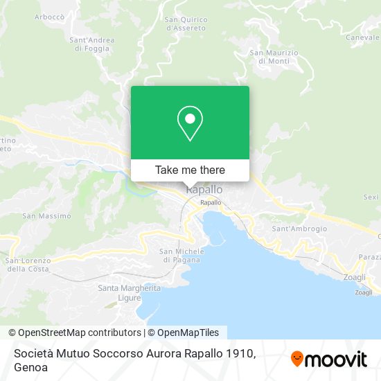 Società Mutuo Soccorso Aurora Rapallo 1910 map