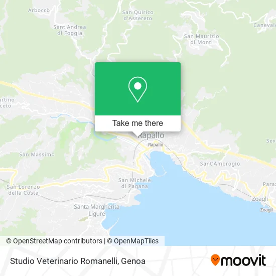 Studio Veterinario Romanelli map