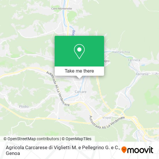 Agricola Carcarese di Viglietti M. e Pellegrino G. e C. map