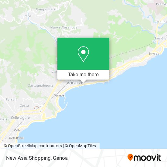 New Asia Shopping map