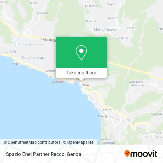 Spazio Enel Partner Recco map