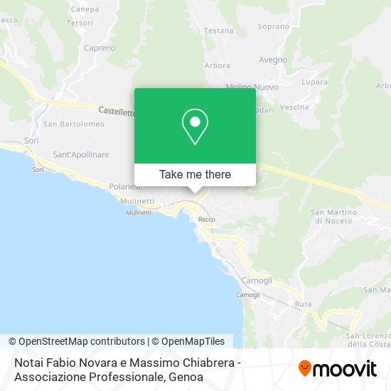Notai Fabio Novara e Massimo Chiabrera - Associazione Professionale map