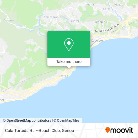 Cala Torcida Bar--Beach Club map