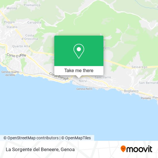 La Sorgente del Beneere map