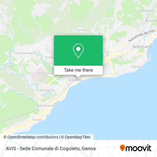 AVIS - Sede Comunale di Cogoleto map