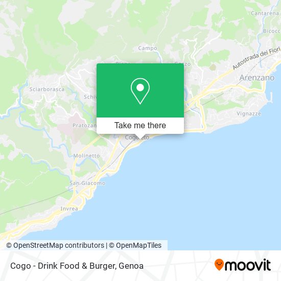 Cogo - Drink Food & Burger map