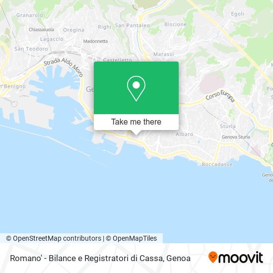 Romano' - Bilance e Registratori di Cassa map