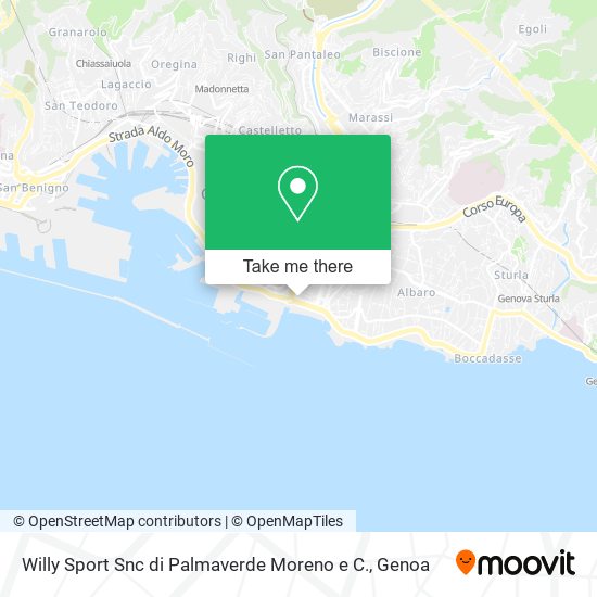 Willy Sport Snc di Palmaverde Moreno e C. map