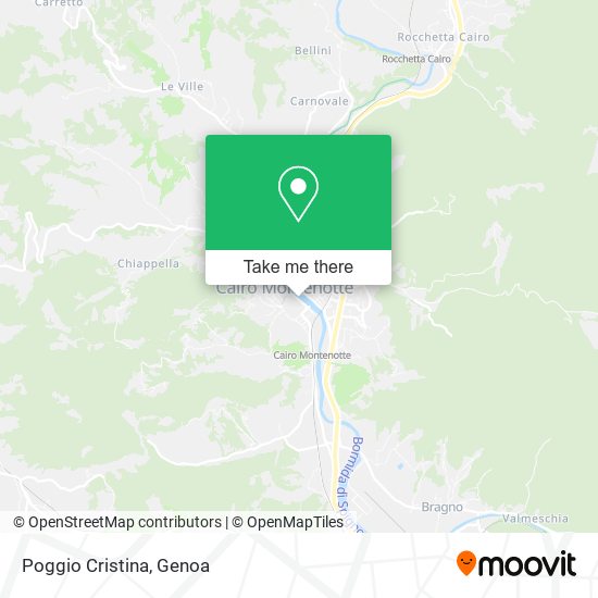 Poggio Cristina map