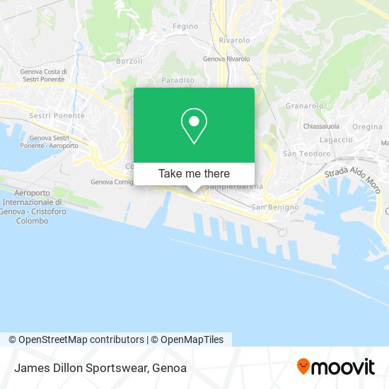 James Dillon Sportswear map