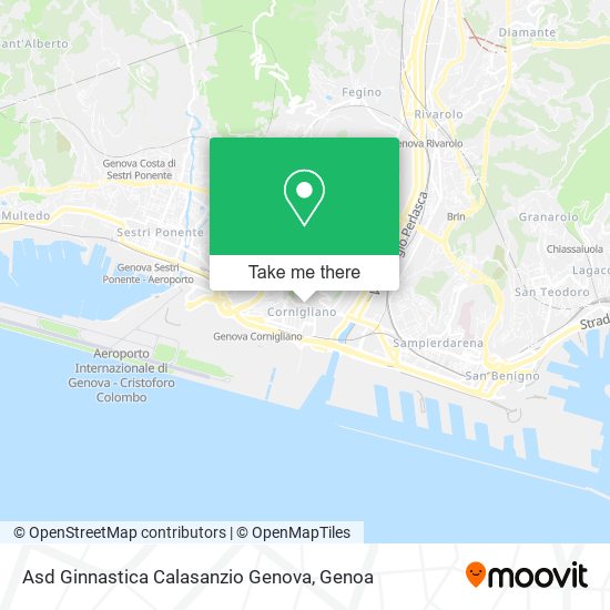 Asd Ginnastica Calasanzio Genova map