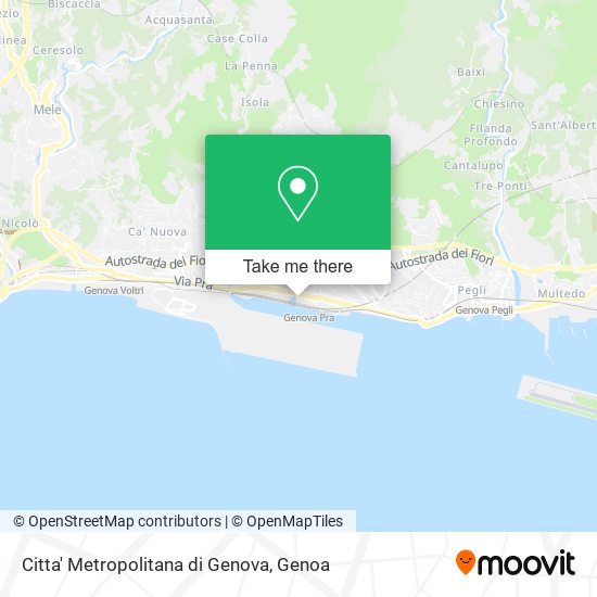 Citta' Metropolitana di Genova map
