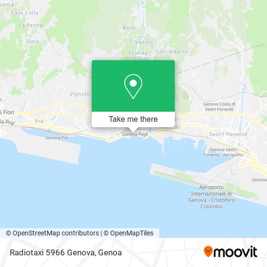 Radiotaxi 5966 Genova map