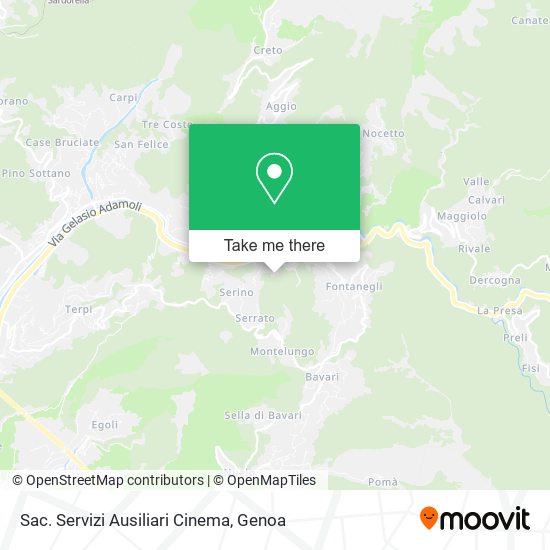 Sac. Servizi Ausiliari Cinema map