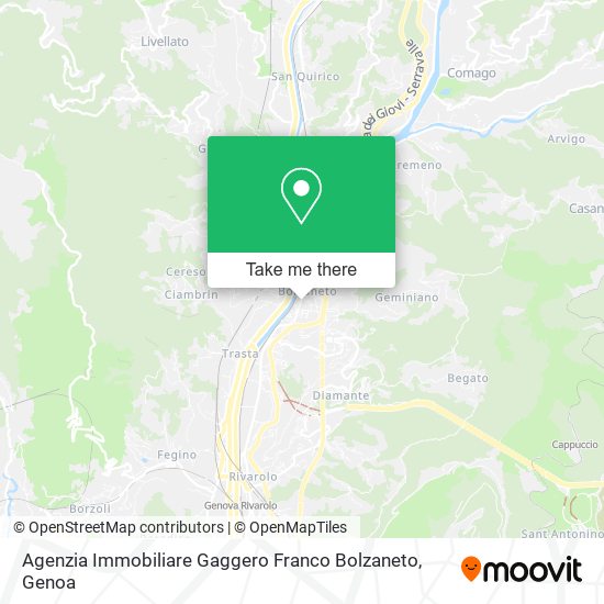 Agenzia Immobiliare Gaggero Franco Bolzaneto map