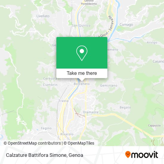 Calzature Battifora Simone map