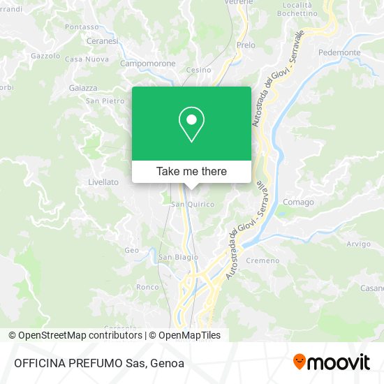 OFFICINA PREFUMO Sas map