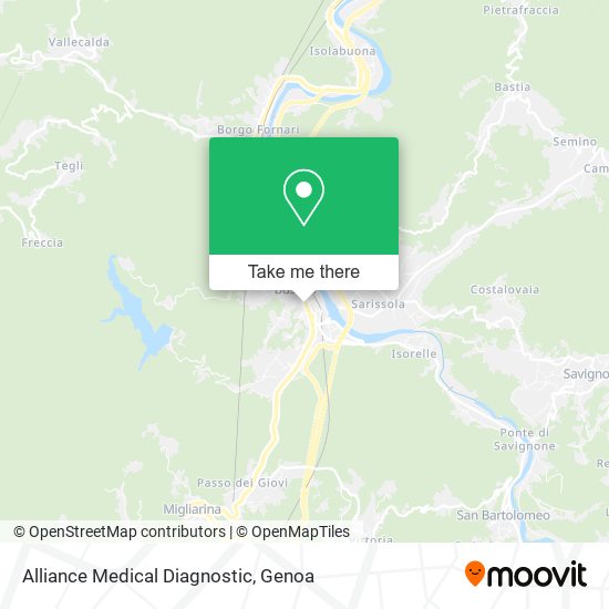 Alliance Medical Diagnostic map