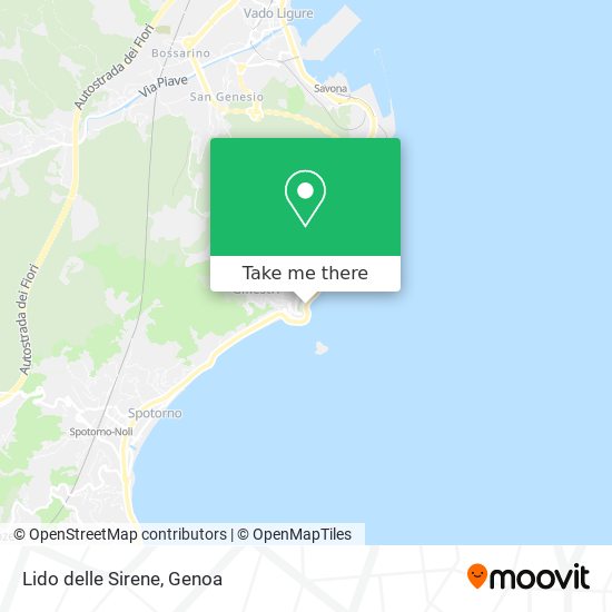 Lido delle Sirene map