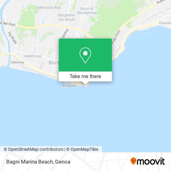 Bagni Marina Beach map
