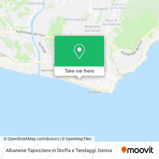 Albanese-Tapezziere in Stoffa e Tendaggi map